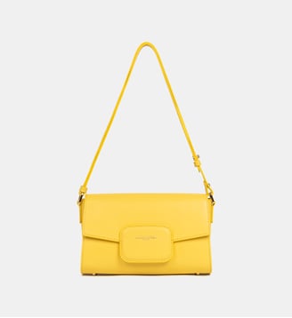 Sac trotteur Paris PAD en cuir - Lancaster - Jaune