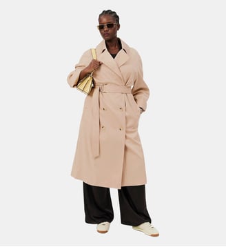 Trench-coat oversize déperlant - Lacoste - Beige