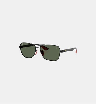 Lunettes de soleil Carré RB8336M RB8336M Scuderia Ferrari Collection - Ray Ban - Noir mat