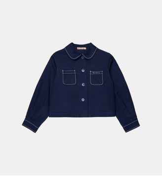 Veste avec logo imprimé - Marni - Bleu marine