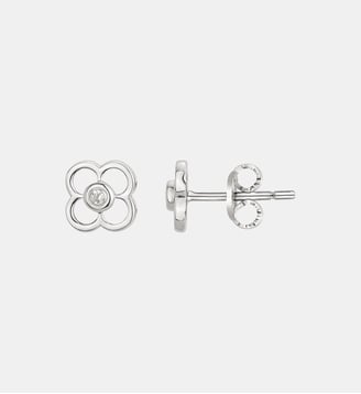 Boucles d'oreilles Fiorenza en Argent avec diamant blanc - La Garçonne Diamant - Argent