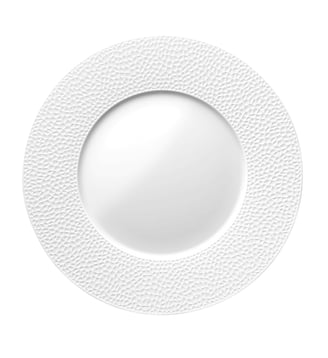 Assiette Plate Ronde 27,9 Cm - L Fragment - Degrenne - Blanc