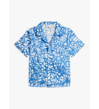 chemise Tom en coton artiste Rafaël Gray - Agnès b. - Bleu gauloise