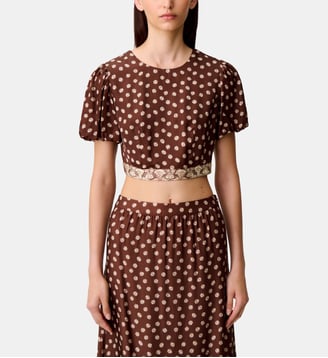 Top satin dos nu Claudie Pierlot