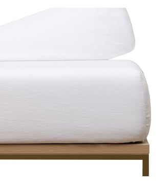 Drap housse pour lit articulé  en molleton - Yves Delorme - Blanc
