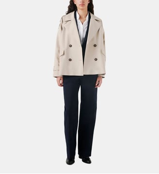 Trench gourmand - Motif uni - Coton - Caroll - Beige