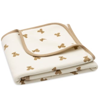 Couverture Little Waffle - Jollein - Écru