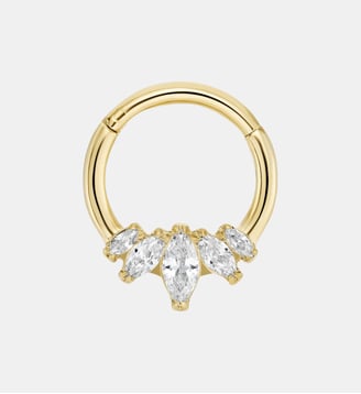 Piercing titane daith Panthère blanche or - Nebuleuse Bijoux - Or