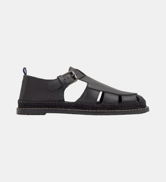 Sandales en cuir à boucle FITO - Castaner - Noir