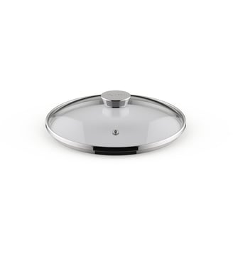 Couvercle SALVASPAZIO en verre Ø28 cm - Lagostina - Transparent et acier