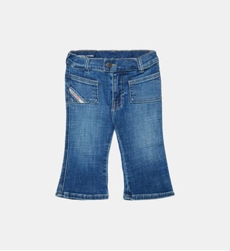 Jean bootcut coupe ajustée lavage bleu moyen - D-Heki - Diesel Kids - Denim bleu