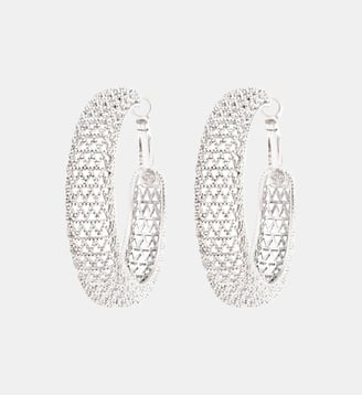 Boucles d'oreilles créoles   - Betty - Satellite - Argenté