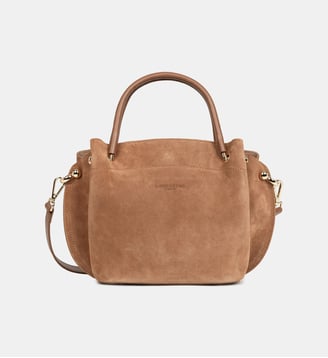 Sac à main Suède Louisa en cuir - Lancaster - Moka