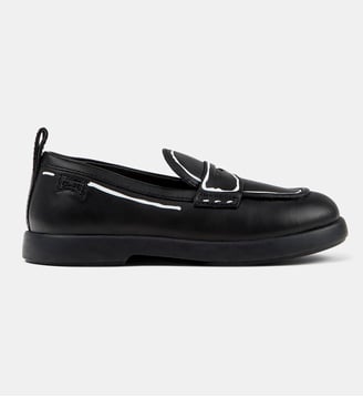 Mocassins Duet en cuir mixte - Camper - Noir foncé