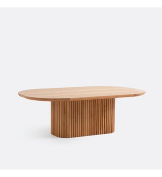 Table basse, en plaqué chêne - La Redoute Interieurs - Chêne