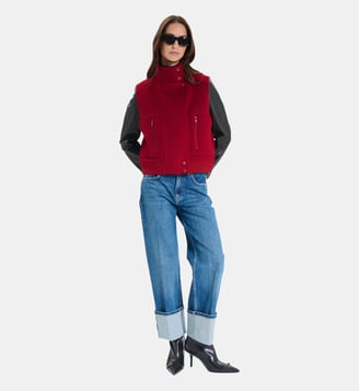 Gilet Gaspard Carmin - Zapa - Rouge carmin