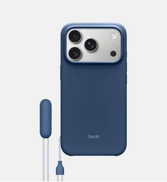 Coque iPhone 17 Pro Magsafe standBleu basalte - Beats - Bleu basalte