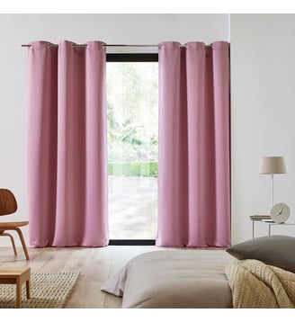 Rideau BLACKOUT Occultant Occultant à 80% - Madura - Rose