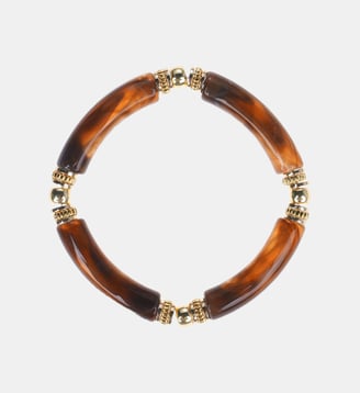 Bracelet de perles elastiqué NOMADE - Hipanema - Noir
