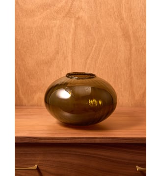 Vase en verre Martin - Cyrillus - Vert olive