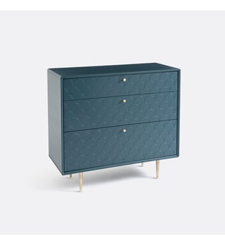 Commode 3 tiroirs - La Redoute Interieurs - Bleu de prusse