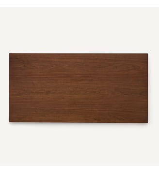 Plateau de table rectangulaire en plaqué noyer, longueur 200 cm - AM.PM - Noyer