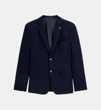 Blazer Henri en laine - Serge Blanco - Bleu marine