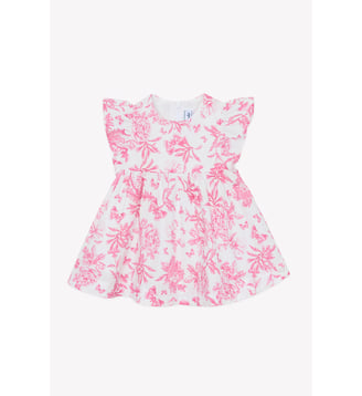 Robe -  coton imprimé inspiration toile de jouy - Tartine Et Chocolat - Rose