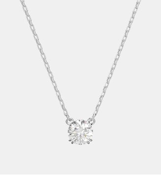 Pendentif Stilla, Métal rhodié - Swarovski - White et rrhodium plated
