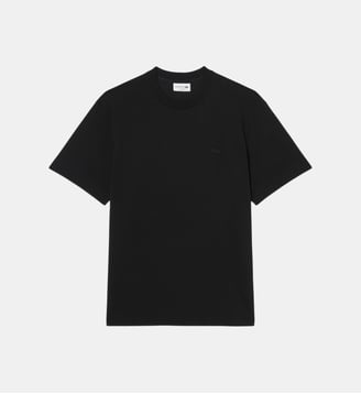 T-shirt en piqué de coton Pima - Lacoste - Noir