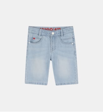 Bermuda en jean - Hugo Kids - Bleach pousse