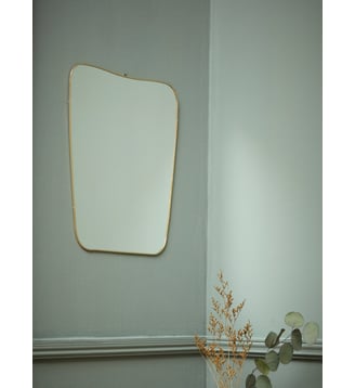Miroir mural laiton - Cyrillus - Jaune