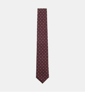 Cravate modèle Tie soie mélangée motif fantaisie - BOSS - Dark blue