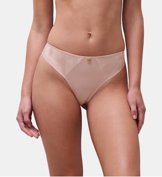 Tanga avec bijou - Chantelle - Rose dragée