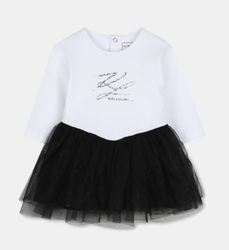 Robe de cérémonie - Karl Lagerfeld Kids - Noir et blanc