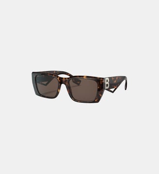 Lunettes de soleil Rectangulaire BE4336 Poppy - Burberry - Havana foncé