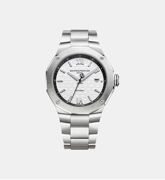 Montre automatique Riviera Blanc M0A10829 - Baume & Mercier - Argenté