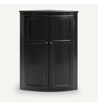 Meuble d'angle haut, Pile - AM.PM - Noir