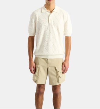 Polo Balmain Vintage en maille - Balmain - Blanc