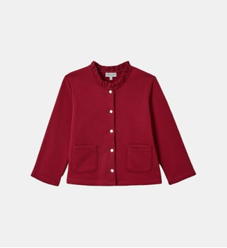 Gilet Fille en molleton - Coton biologique - Cyrillus - Cerise
