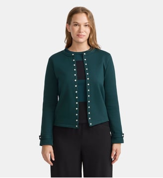 cardigan pression Rosana - Agnès b. - Vert vosges