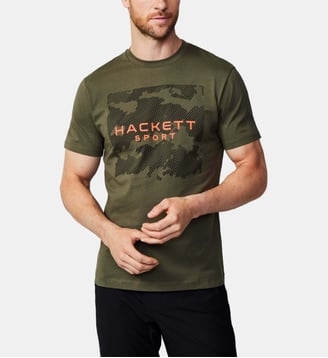 T-Shirt Regular Fit - Hackett London - Olive