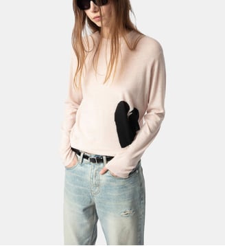 Pull Pravis 100% Cachemire - Zadig&Voltaire - Rose pearly