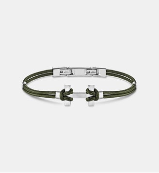Bracelet cordon Amarrage Kaki BH20ABKK-PAR - Herbelin - Kaki et argenté