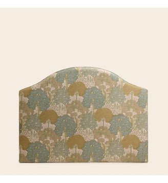 Tête De Lit Tapissée  Tapissée de velours uni Dalila - Madura - Naturel et vert