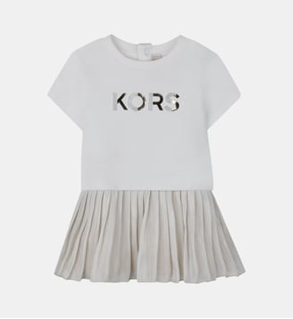 Robe manches courtes - Michael Kors Kids - Doré clair