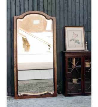 Grand miroir en bois Georges N°871- Produit chiné - Debongout - Bois foncé
