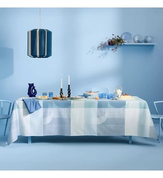 Nappe pur coton - Garnier Thiebaut - Bleu