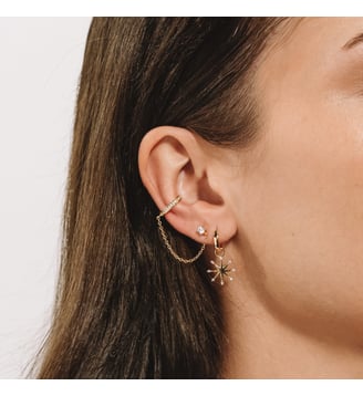 Puce Lyse Blanche - Nebuleuse Bijoux - Argent