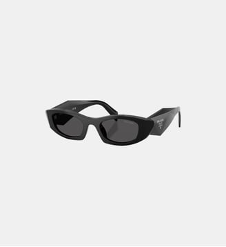 Lunettes de soleil Ovale PR B16S - Prada - Noir